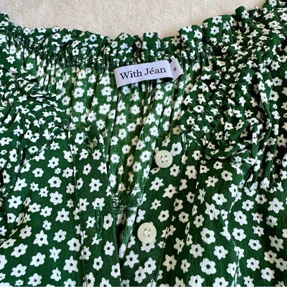 With Jéan Isabelle Dress Green Daisy - Picture 9 of 13